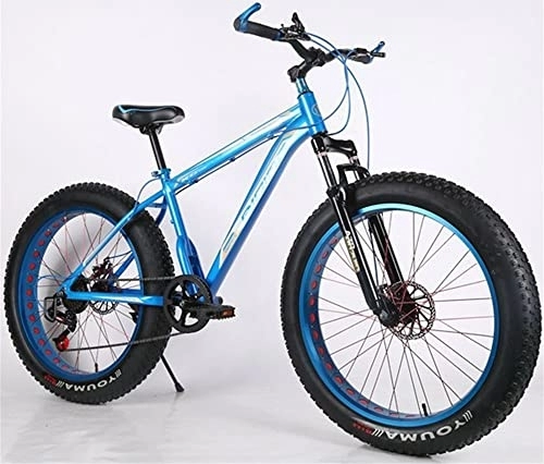 Mountain Bike : TAURU Mountain bike da 66 pollici, mountain bike da uomo con telaio in alluminio, bicicletta a velocità variabile, doppio freno a disco / telaio rigido (blu)