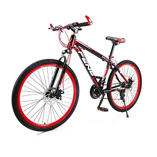 Mountain Bike : TOOLS Mountain Bike Bici da Strada Bici MTB Mountain Bike for Adulti della Strada della Bicicletta degli Uomini di 24 velocità Ruote for Le Donne Adolescenti (Color : Red, Size : 26in)