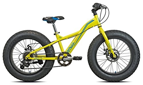 Mountain Bike : TORPADO Bici Fat Bike Pit Bull 20'' Acciaio 6v Giallo (Bambino) / Bicycle Fat Bike Pit Bull 20'' Steel 6v Yellow (Kid)