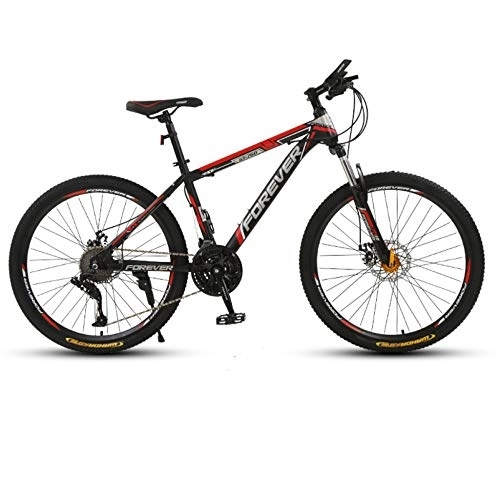 Mountain Bike : TRGCJGH Mountain Bike per Adulto Mountain Bike Hardtail da 26 Pollici con Freno A Doppio Disco da Uomo Sedile Regolabile per Bicicletta Telaio in Acciaio al Carbonio, D-26inch30speed