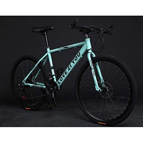 Mountain Bike : TRGCJGH Mountain Bike per Adulto Mountain Bike in Acciaio al Carbonio Bicicletta A 21 velocità Sospensione Completa MTB Ingranaggi Freni A Doppio Disco Bicicletta da Montagna, B-26inch30speed