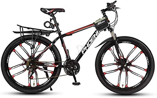 Mountain Bike : TTZY 26 Pollice Ruote, Mountain Bike Bicicletta, Telaio in Lega di Alluminio, Doppio Disco Freno, 21 / 24 / 27 / 30 di velocità, 10 Cutter Ruote 7-10, A, 21 SHIYUE (Color : A, Size : 21)