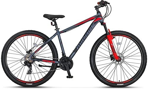 Mountain Bike : Umit Mirage, Bicicletta Unisex Adulto, Grigio, Rosso, 27, 5" T.20