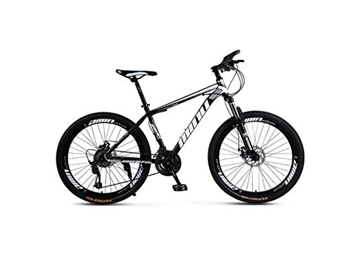 Mountain Bike : UYSELA Mountain Bike Mountain Bike Hardtail Unisex Telaio in Acciaio ad Alto Tenore Di Carbonio Mtb Mountain Bike da 26 Pollici 21 / 24 / 27 / 30 Velocità con Freni a Disco e Forcella Ammortizzata, Blue, 30 S