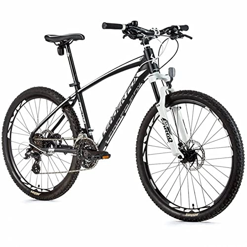 Mountain Bike : Velo 26 Leader Fox Factor 2022 - Musccolare MTB 26 Leader Fox Factor 2022, telaio in alluminio da 16 pollici, taglia adulto, 160 - 168 cm, colore: nero opaco