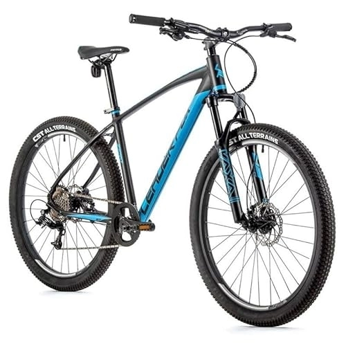 Mountain Bike : Velo - Muscolare per mountain bike, 27, 5 Leader Fox Zero 2022, 9 V, telaio da 18 pollici, colore: Nero opaco