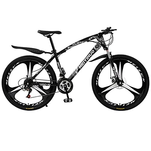 Mountain Bike : WGYDREAM Mountainbike Bici Bicicletta MTB 26” Mountain Bike - 21 / 24 / 27 velocità - Facile da Usare A Manopola Leve Freni A Disco MTB Mountain Bike (Color : Black, Size : 24 Shimano Speed)