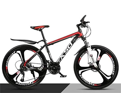 Mountain Bike : WJSW Bicicletta Unisex in Acciaio ad Alto tenore di Carbonio, Mountain Bike da 26 Pollici per Bici da Città Hardtail per pendolari per Adulti (Colore: A, Dimensioni: 24 velocità)