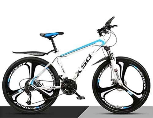 Mountain Bike : WJSW Mountain Bike, 26 Pollici Sport Leisure Unisex Bicicletta Uomo MTB Telaio in Acciaio ad Alto tenore di Carbonio (Colore: D, Dimensione: 21 velocità)