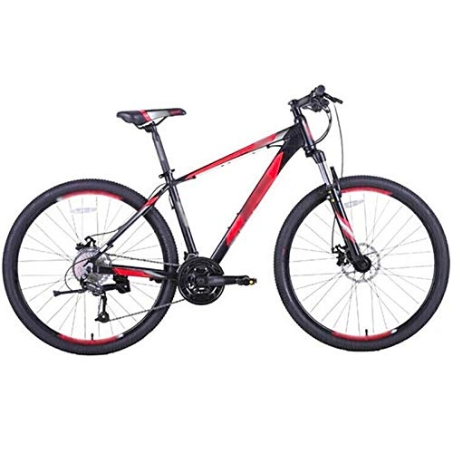 Mountain Bike : WPW Mountain Bike, Uomo Donna Bicicletta da Strada a 27 velocità con Smorzamento MTB con Ruote da 27, 5 Pollici (Color : Rosso, Taglia : 15.5 Inches)