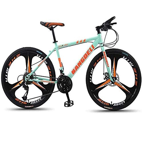 Mountain Bike : WXXMZY Mountain Bike 26 Pollici per Uomo / per Donna Mountain Bike / Bicicletta per Adulti 21 / 24 / 27 / 30 velocità Telaio in Acciaio al Carbonio Leggero Sospensione Freno A Disco Anteriore