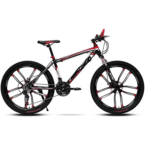 Mountain Bike : WXXMZY Mountain Bike da 26 Pollici, 21 / 24 velocità con Freni A Doppio Disco, Mountain Bike per Adulti in Acciaio Ad Alto Tenore di Carbonio, Bici con Coda Rigida con Sedile Regolabile