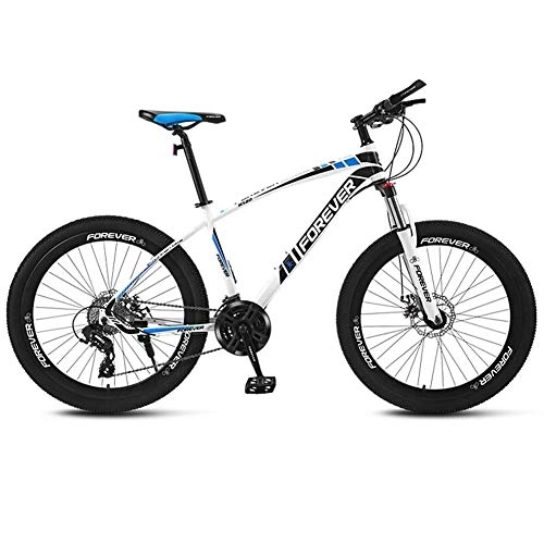 Mountain Bike : XBSLJ Mountain Bike, Bici da Città Mountain Bike, Mountain Bike con Sospensione Anteriore da 26"Mountain Bike 21 / 24 / 27 / 30 Speed ​​Mountain Bike con Freno a Doppio Disco per Adulti