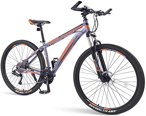 Mountain Bike : XinQing Mountain Bike da Uomo, Mountain Bike Hardtail a 33 velocità, Telaio in Alluminio con Freno a Doppio Disco, Bicicletta da Montagna con Sospensione Anteriore, 29 Pollici