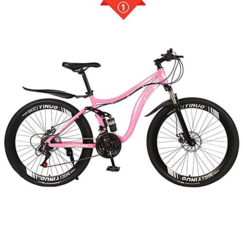 Mountain Bike : XNEQ Mountain Bike per Adulti con Ammortizzatore da 26 / 24 / 27 velocità da 26 Pollici, Bicicletta da Studente con Ruote da 40 Coltelli, 1, 21