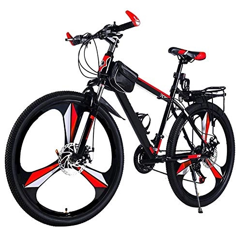 Mountain Bike : yfkjh Bicicletta a velocità Variabile per Mountain Bike, Bicicletta Ammortizzante con Doppio Freno a Disco per Adulti Leggera Fuoristrada 26inch 27speed