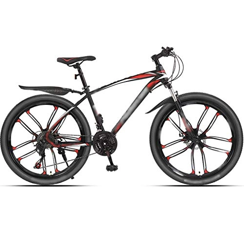 Mountain Bike : YHRJ Bicicletta per Adulti Corse Fuoristrada Ammortizzanti, Mountain Bike Unisex, Ruote MTB 24 / 26 Pollici, Forcella Anteriore Ammortizzante, Doppi Freni A Disco Meccanici