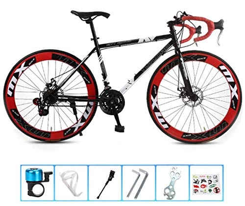 Bicicletas de carretera : Bicicleta de montaña, bicicleta todoterreno de acero con alto contenido de carbono de 26 pulgadas, bicicletas de suspensión completa, freno suave de disco para mujer, cola suave para hombre