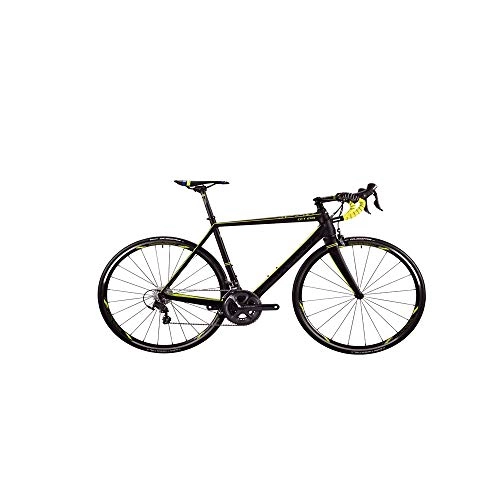 Bicicletas de carretera : Corratec CCT EVO Ultegra Di2 - Bicicleta de carreras (11 velocidades, 52 / 36), color negro y amarillo