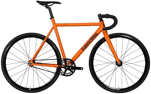 Bicicletas de carretera : FabricBike Light Pro Bicicleta Fixie, Adultos Unisex, Army Orange, M-54cm