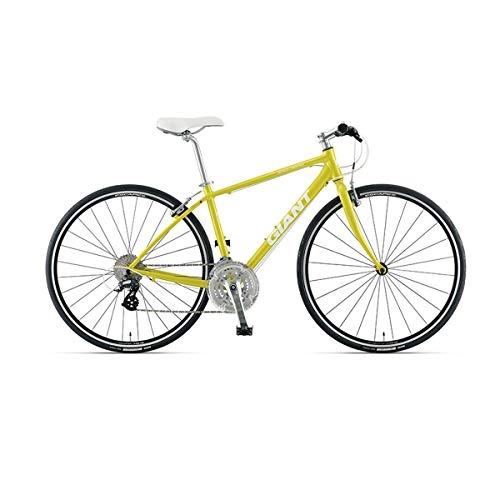 Bicicletas de carretera : Kehuitong Bici de Carretera para Adultos de Aluminio V Brake 24 Speed, City Commuter Car El último Estilo, diseño Simple. (Color : Yellow, Edition : 24 Speed)