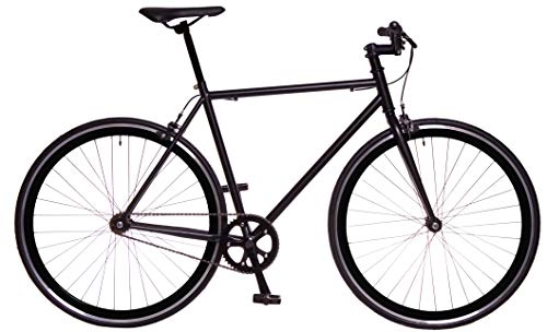 RAY Fixie Negra Bicicleta Urbana con Llantas de Perfil 40 Racers