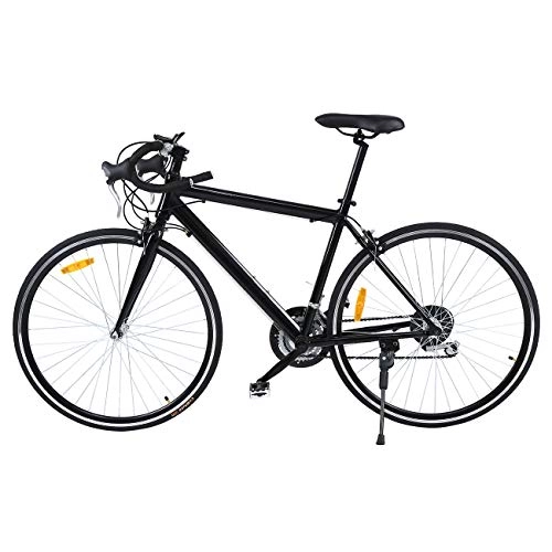 Bicicletas de carretera : Ridgeyard 26" Aluminio bicicleta de carretera Road Bike 21 velocidades 700cc(negro)
