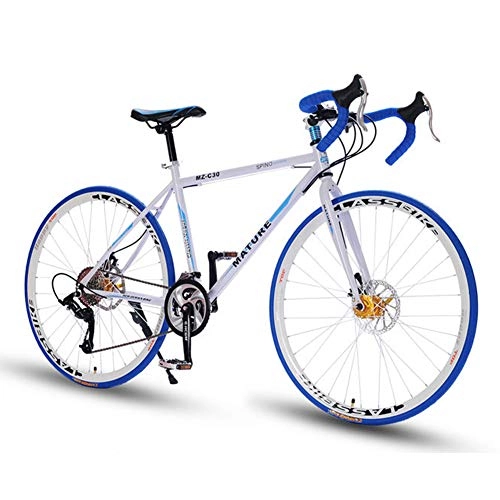 Bicicletas de carretera : Ti-Fa 700C Bicicleta de Carretera 21 / 27 / 30 / 33 de Velocidad Variable Bicicleta de Doble Disco de Freno de Aluminio Bicicleta de Carretera Bicicleta Masculina y Femenina, 30 Speed