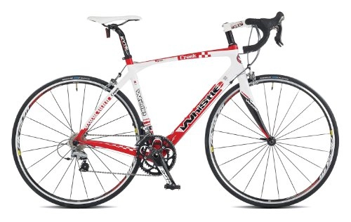 Bicicletas de carretera : Whistle - Bicicleta para Hombre, Cuadro 20 in, Color Rojo / Blanco
