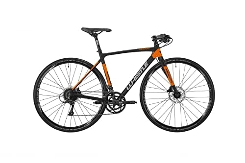 Bicicletas de carretera : Whistle Nueva bicicleta de carretera modelo 2021 White Modoc Flat B Sora color negro / naranja talla L