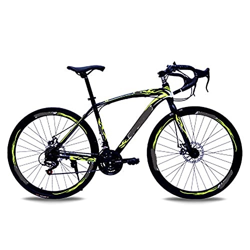 Bicicletas de carretera : WXXMZY Bicicleta De Carretera 700c Que Compite con Bicicleta Bicicleta De Cercanías De Ciudad De Aleación De Aluminio De 21 Velocidades (Color : C)
