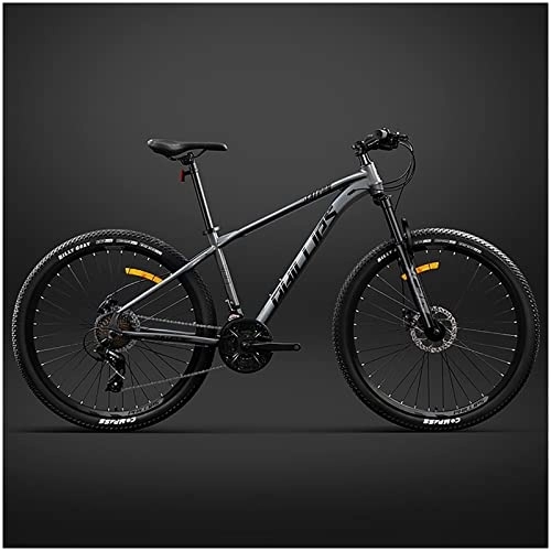 Bicicleta de montaña, bicicleta todoterreno para adultos de 24 pulgadas,  21/24/27 velocidades de absorción de impactos de velocidad variable