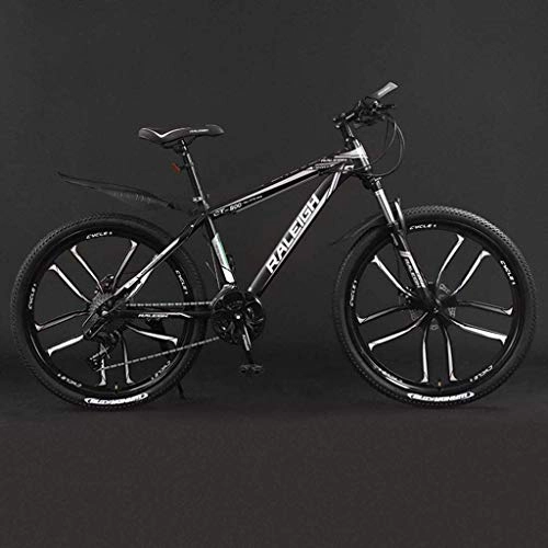 Bicicletas de montaña : 26 Inch Mountain Bike Bicycle Aluminum Alloy Frame Double Disc Brake 21 / 24 / 27 / 30 Speed 10 Cutter Wheel 6-20 30 fengong Titanium Alloy Suspension SHO