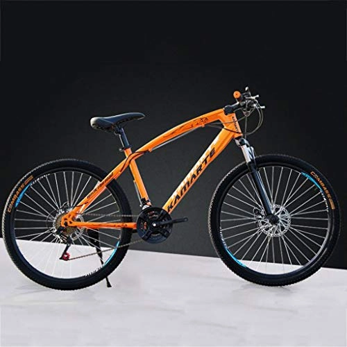Bicicletas de montaña : Bicicleta de Montaa, Bicicletas de montaña for mujer for hombre 26" MTB Suspensin delantera Barranco de bicicletas 21 / 24 / 27 plazos de envo marco de doble freno de disco de acero al carbono