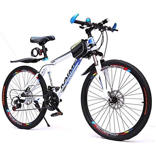 Bicicletas de montaña : Bicicleta de Montaña, 26" las bicicletas de montaña for mujer for hombre Barranco delantera de la bici de doble suspensión del marco del freno de disco 21 velocidades de acero al carbono ( Color : C )