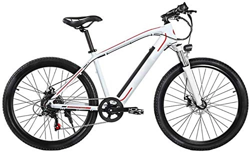 Bicicletas de montaña : Bicicleta de montaña 26 pulgadas E Bike Moda Batería extraíble Aleación de aluminio MTB Bicicleta de rendimiento estable inteligente Freno de disco doble Seguridad MTB Hombres Mujer Bicicletas eléctri