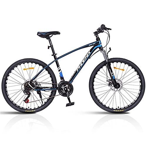 Bicicletas de montaña : Bicicleta de montaña, Bicicleta De Montaña De Marco De Acero, 26 Pulgadas 24 Velocidad Estudiante Bicicleta Bicicleta Frente Frontal Bikes Bicicletas De Carretera Resistente Al Desgaste B(Color:Azul)