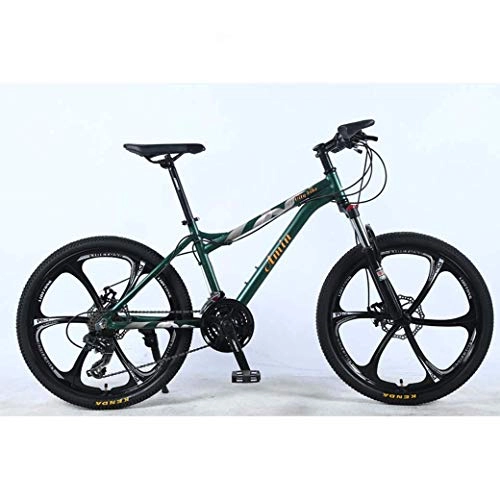 Bicicletas de montaña : Bicicleta de montaña de 24 pulgadas y 24 velocidades para adultos, marco completo de aleación de aluminio liviano, suspensión delantera de rueda, bicicleta para adultos con cambio de estudiantes todo