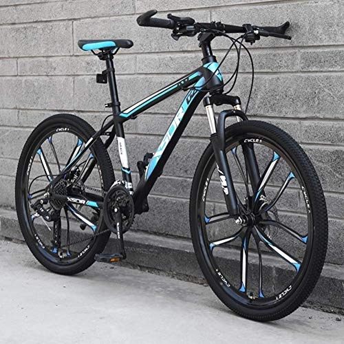 Bicicletas de montaña : Bicicleta de montaña de 24 velocidades Suspensión Delantera de la Rueda de 24 / 26 'Marco Ligero de Acero al Carbono, B, 24 Pulgadas