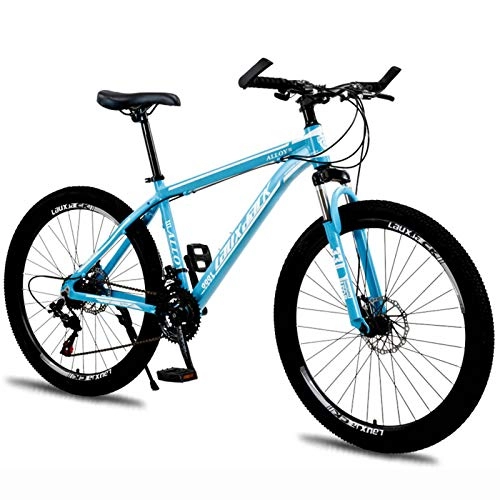 Bicicletas de montaña : Bicicleta de montaña de aleación de Aluminio Bicicleta de montaña de Velocidad Variable, Bicicleta con Freno de Disco Amortiguador Bicicleta para Adultos de 21 / 24 / 27 / 30 velocidades, Bicicleta con do