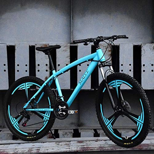 Bicicletas de montaña : Bicicleta de montaña Mountainbike Bicicleta Barranco de la bici MTB de acero al carbono que absorben los golpes rueda de la Unidad de bicicletas de montaña de doble freno de disco delantero Suspensión