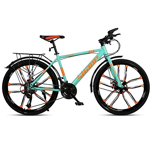 Bicicletas de montaña : Bicicleta de montaña para Exteriores Bicicleta Universal Todoterreno para, Sistema de 24 Cambios Ruedas de 26 Pulgadas Horquilla Delantera Amortiguador 5 Colores 20 Estilos Opcionales