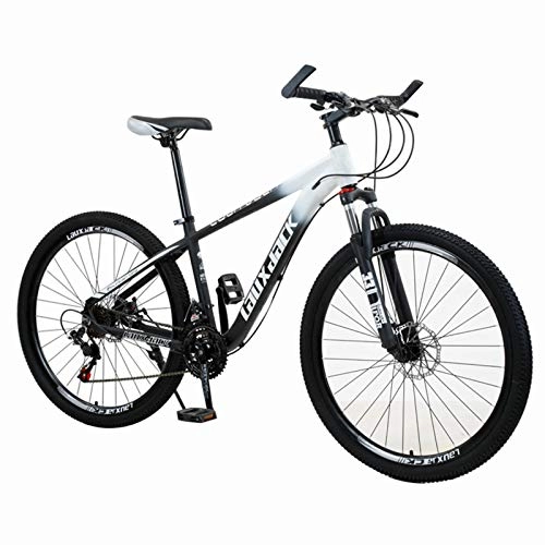 Bicicletas de montaña : Bicicleta de montaña Totalmente de Aluminio, Bicicleta de montaña de Velocidad Variable, Bicicleta con Freno de Disco Bicicleta para Adultos de 21 / 24 / 27 velocidades, Bicicleta con Doble suspensión y