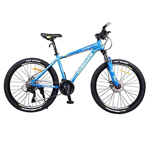 Bicicletas de montaña : Bicicleta Montaña MTB Bicicleta De Montaña, 26 Pulgadas De Hombres / Mujeres Bicicletas Duro-cola, Aleación De Aluminio Fream Doble Disco De Freno Y Suspensión Delantera, 27 De Velocidad Bicicleta de