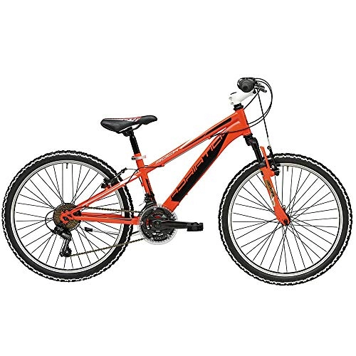 Bicicletas de montaña : Bicicleta ROCK de 24 pulgadas para niño de Cicli Adriática con horquilla delantera amortiguada, Niños, Arancio