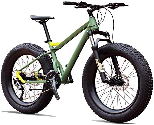 Bicicletas de montaña : Bicicletas de montaña CHHD, bicicletas de montaña de 27 velocidades, bicicleta de montaña profesional con 26 pulgadas de grasa para adultos, bicicleta de suspensión delantera con cuadro de aluminio, t