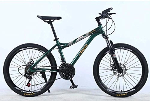 Bicicletas de montaña : Bicycle 24In 21-Speed Mountain Bike Lightweight Alloy Full Frame Wheel Front Suspension Female Off-Road Student Shifting Adult Bicycle Disc Brake 6-27