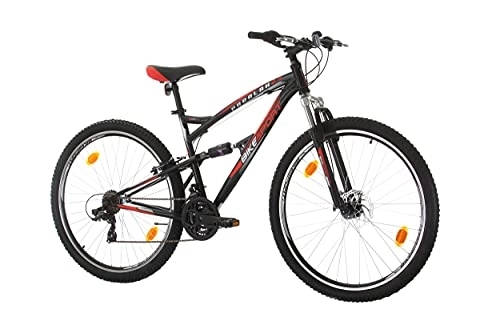 Bicicletas de montaña : BIKE SPORT LIVE ACTIVE Bikesport Attack Bicicleta de montaña Tamaño de Rueda 29" Shimano 21 velocidades (Negro Mate Rojo, 530 mm)