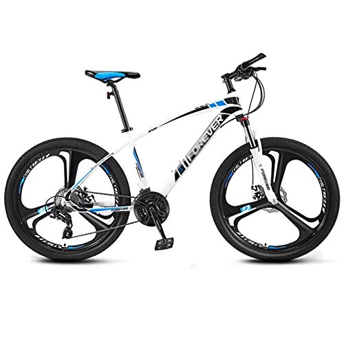 Bicicletas de montaña : Chengke Yipin Bicicleta de montaña Bicicleta de Exterior Bicicleta de montaña de 24 Pulgadas-Blanco Azul_30 velocidades