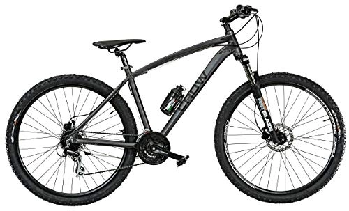 Bicicletas de montaña : CICLI PUZONE Bici Medida 29 Hombre MTB Front Aluminio Crow ACERA 24 V Art. CROW29-D, Titanio Nero Opaco, 42 CM